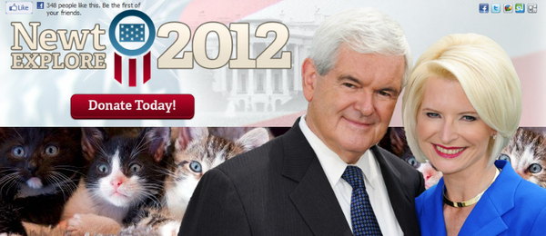 newt gingrich cry baby. Newt#39;s Web Site is Crazy