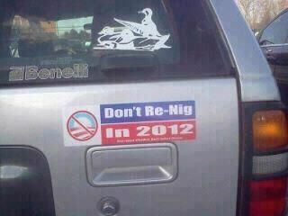 Anti Obama bumper sticket